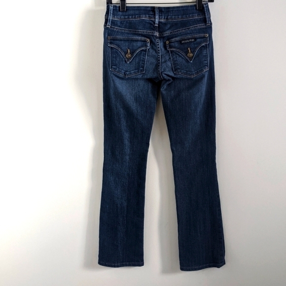 HUDSON Beth Baby Boot Jeans 25 Obscurity Slim Small Flare Mid Rise Mid Wash - Picture 5 of 15